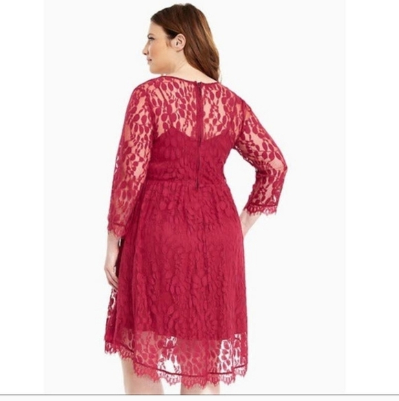 🍁🍂NWT TORRID 18 Lace Dress - Picture 5 of 5